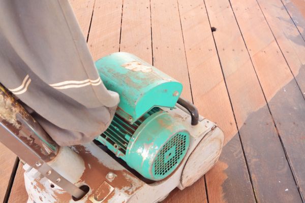 Cedar Deck Sanding in Belleville